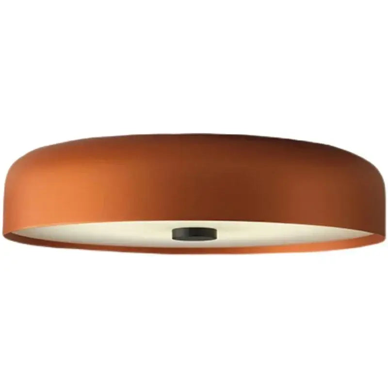 Modern orange and white bowl ceiling lamp for living room