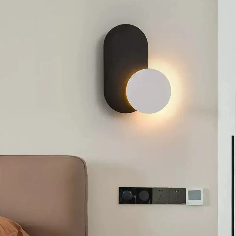 Modern orange & white decorbites led wall lights for living room