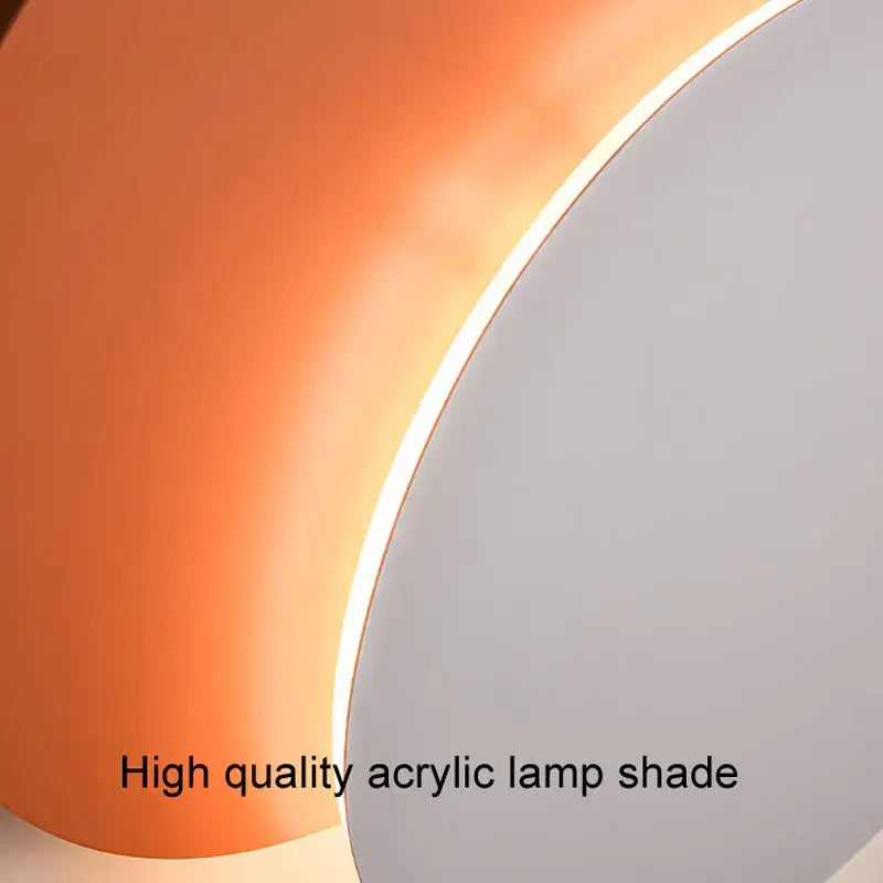 Modern orange & white decorbites led wall lights for living room