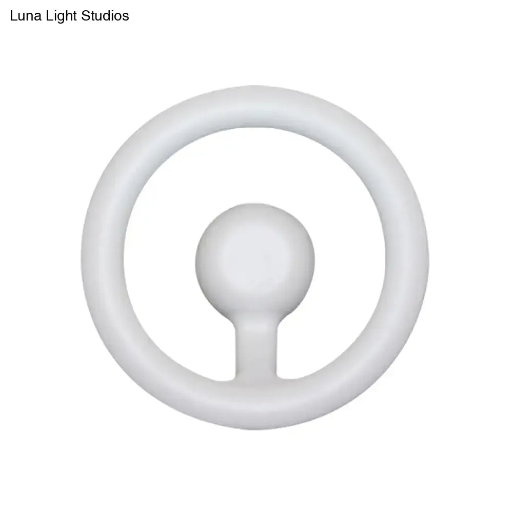 Modern oval black & white led mirror bedroom wall light 110v-120v