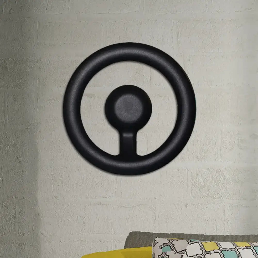 Modern oval black & white led mirror bedroom wall light 110v-120v
