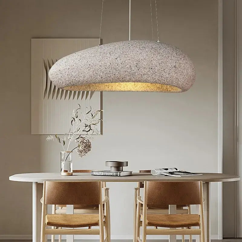 Modern oval gray and gold pendant lights dining room decorbites loft