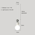 DecorBites™ Cream Nordic LED Pendant Light: Modern Hanging Lamp for Stylish Indoor Room Decor