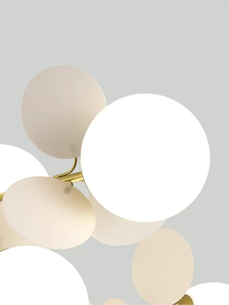 Modern pastel glass hanging ceiling lamp for kids room