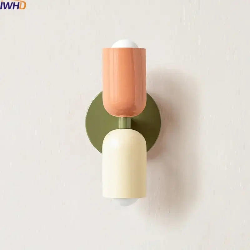 Modern peach & cream led wall lights bedroom decorbites led wall