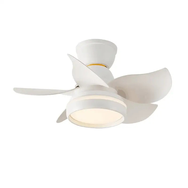 Modern pink & white kids ceiling fan with remote control bedroom