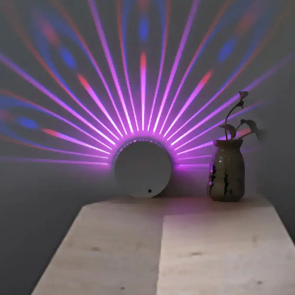 Modern purple & blue peacock led wall lamp bedroom modern style