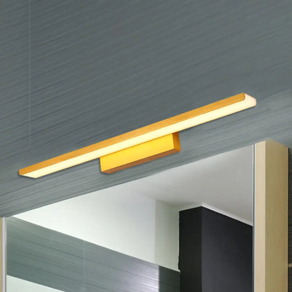 DecorBites™ Modern Rectangle LED Vanity Light - Wall Mounted Aluminum Slim Fixture in Warm/White Light for Bathroom - 16.5"/24.5" Dia