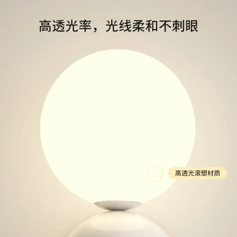 DecorBites™ LED Wall Light Red Green White Metal Kids Room Lamp White Acrylic Ball