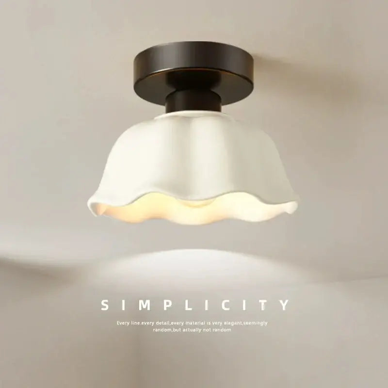 Modern ribbed ceramic glass chandelier white and brass living room light