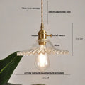 DecorBites™ Clear Glass LED Pendant Light Fixture Modern Copper Knob Switch Hang Lamp