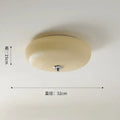 Modern ribbed cream glass round ceiling lights bedroom led lighting