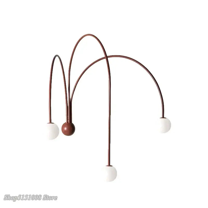 Modern rust decorbites branch glass wall lamps bedroom sconce