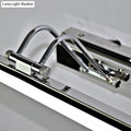DecorBites™ Modern Silver Finish Linear Wall Mount LED Stainless Steel Vanity Lamp for Bedroom - 16"/23.5" Width
