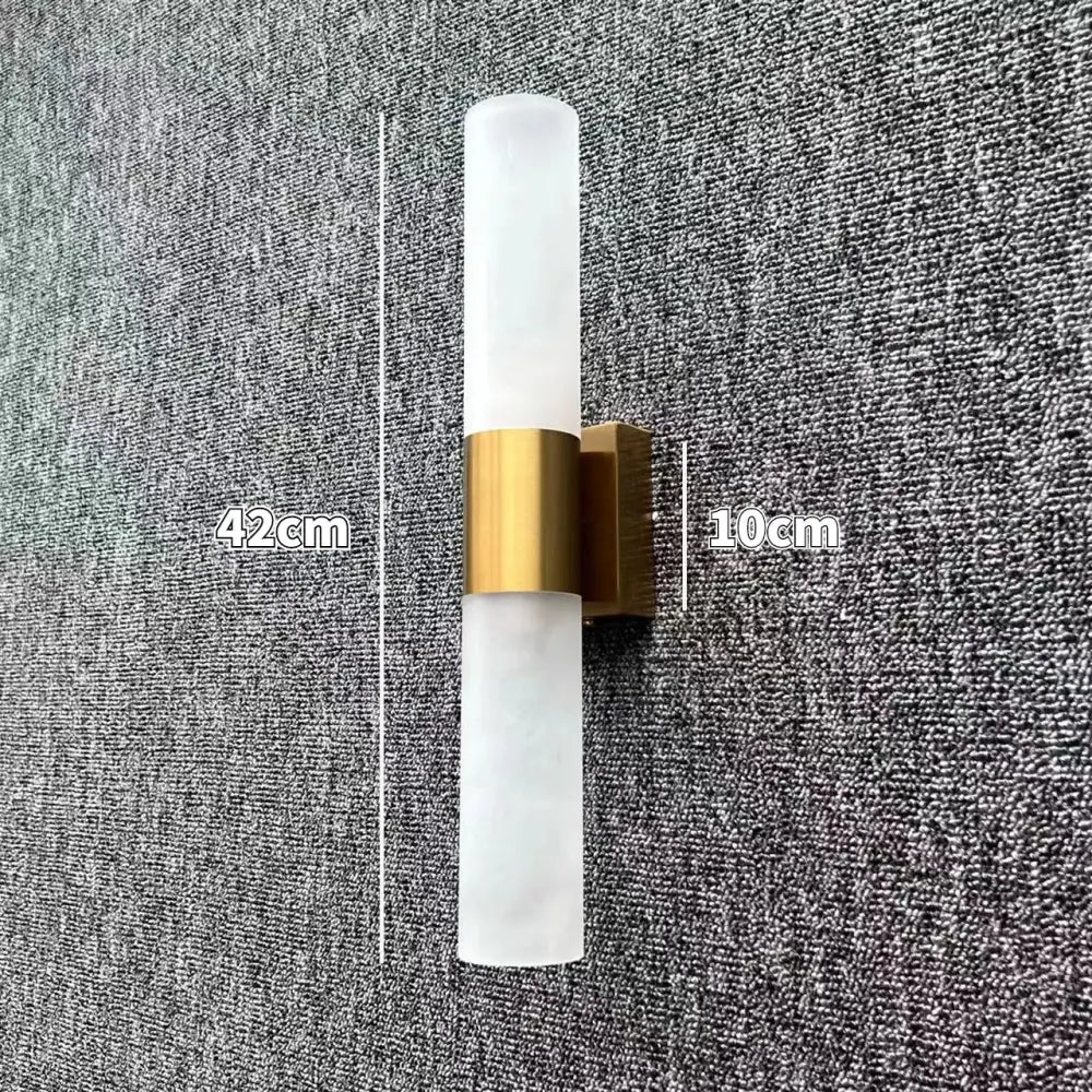 Modern silver gold & black led wall lamp bedroom sconce