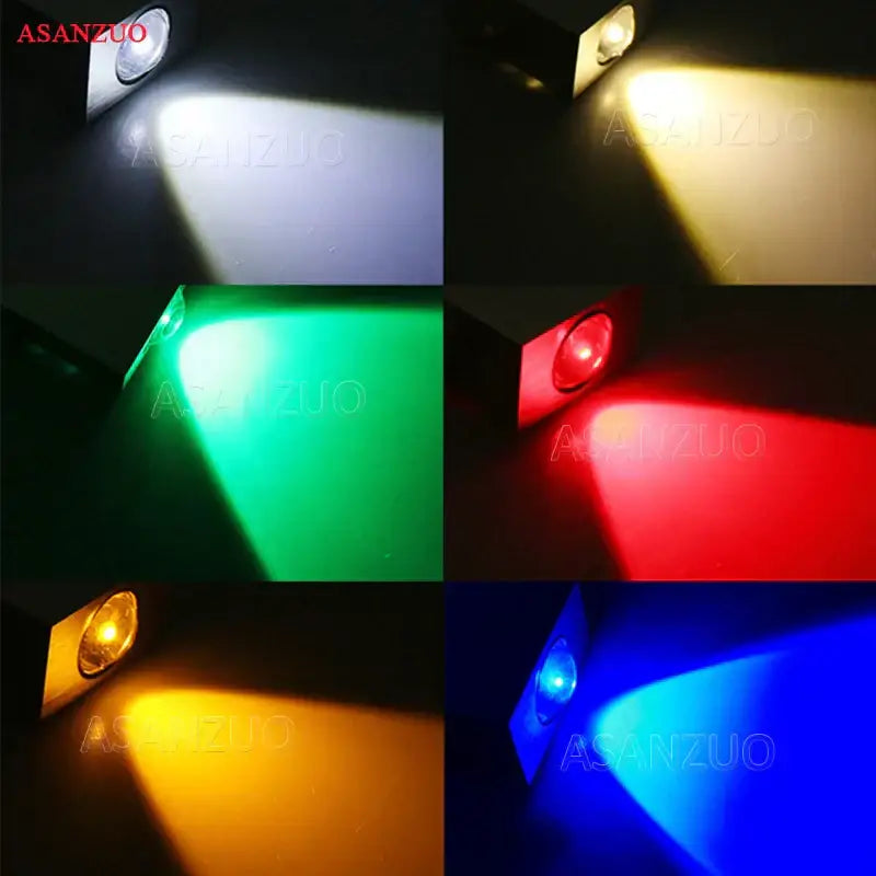 Modern silver square wall lamp – living room solar led light