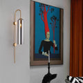 Modern smoke gray glass wall light living room sconce