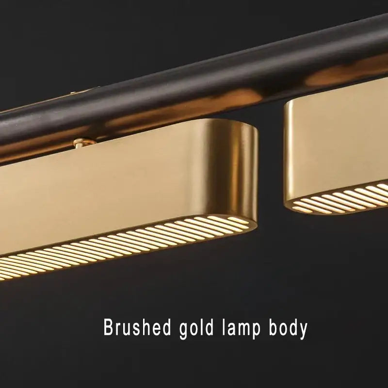 Modern stainless steel brushed gold pendant lamp dining room