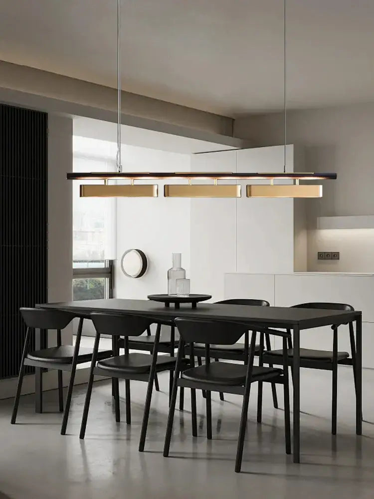 Modern stainless steel brushed gold pendant lamp dining room