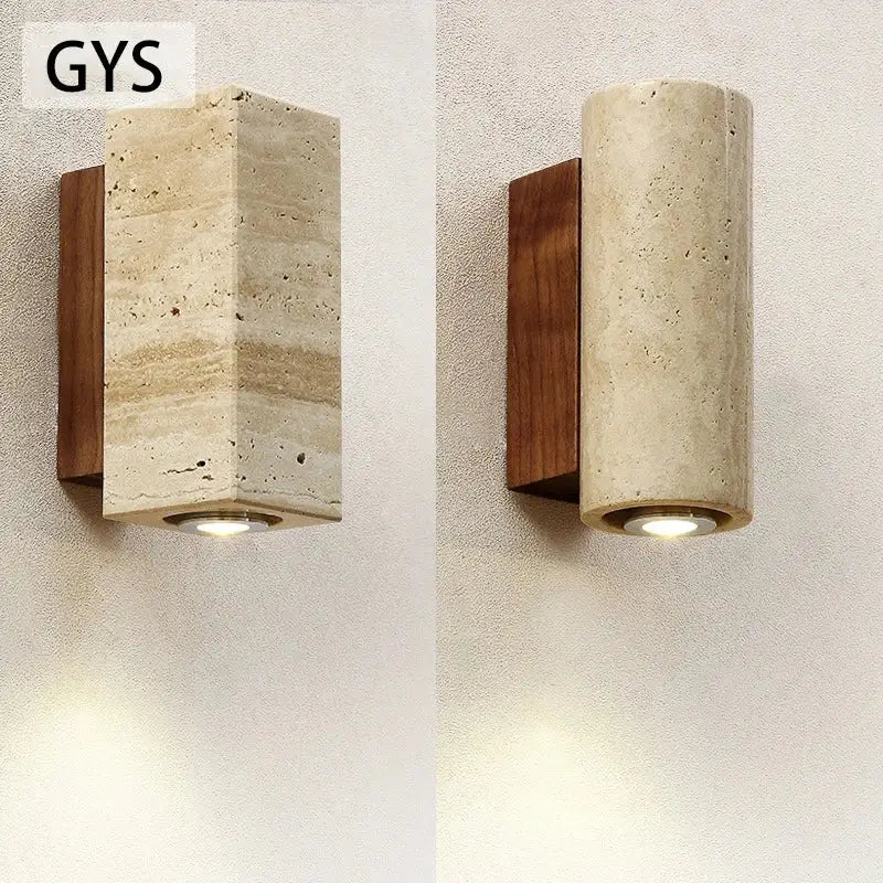 DecorBites™ Cave Stone Outdoor Wall Lamp: Waterproof Yellow Light for Bedroom, Courtyard, Balcony Garden