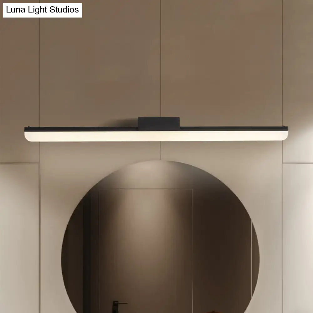 Modern style black & white led wall light bedroom linear sconce