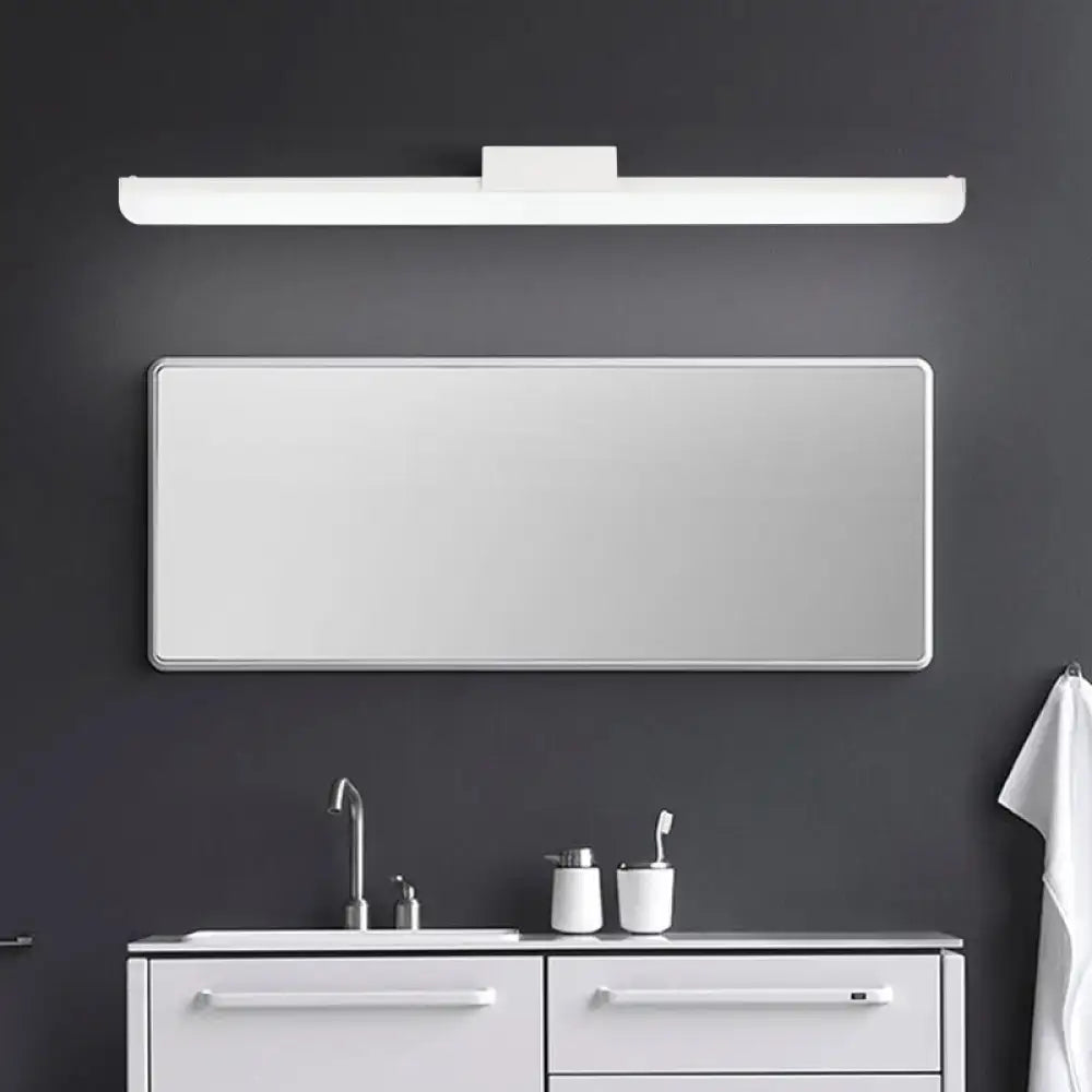 Modern style black & white led wall light bedroom linear sconce