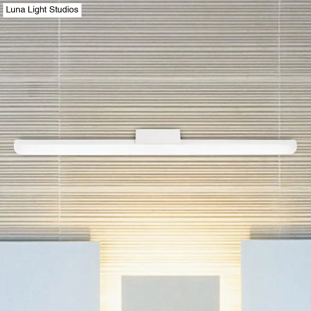 Modern style black & white led wall light bedroom linear sconce