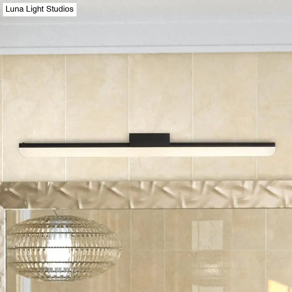 Modern style black & white led wall light bedroom linear sconce