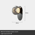 Modern textured glass ball sconce lamp for bedroom aisle decor
