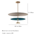 Modern tiered cotton round led pendant lights bedroom art decor