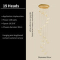Modern translucent butterfly staircase pendant lights stairwell decor