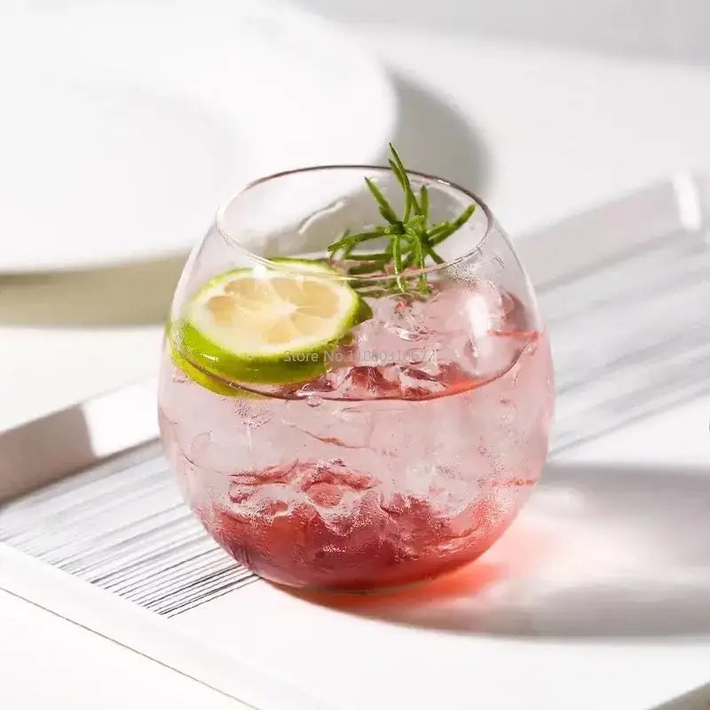 DecorBites™ 400ml Transparent Glass Coffee Mug for Home Bar Party Cocktails