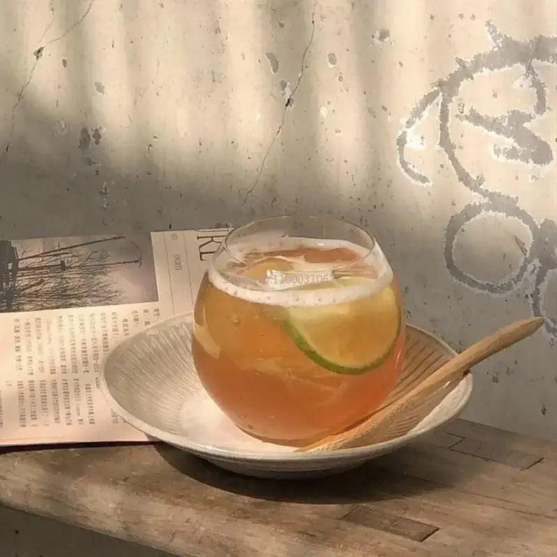 DecorBites™ 400ml Transparent Glass Coffee Mug for Home Bar Party Cocktails