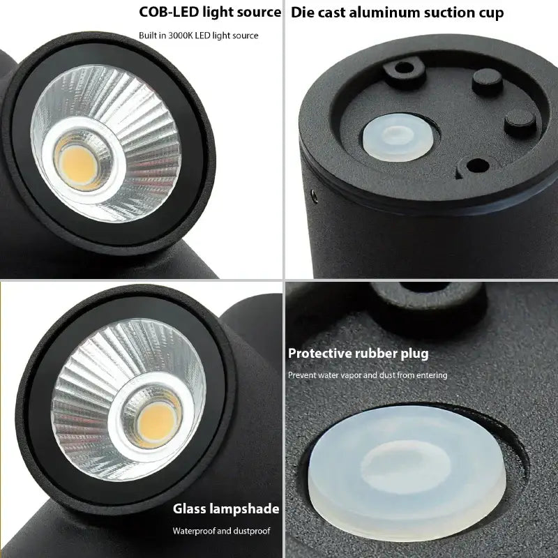 DecorBites™ LED Wall Sconce: Aluminum Creative Indoor Outdoor Lamp for Living Room Bathroom