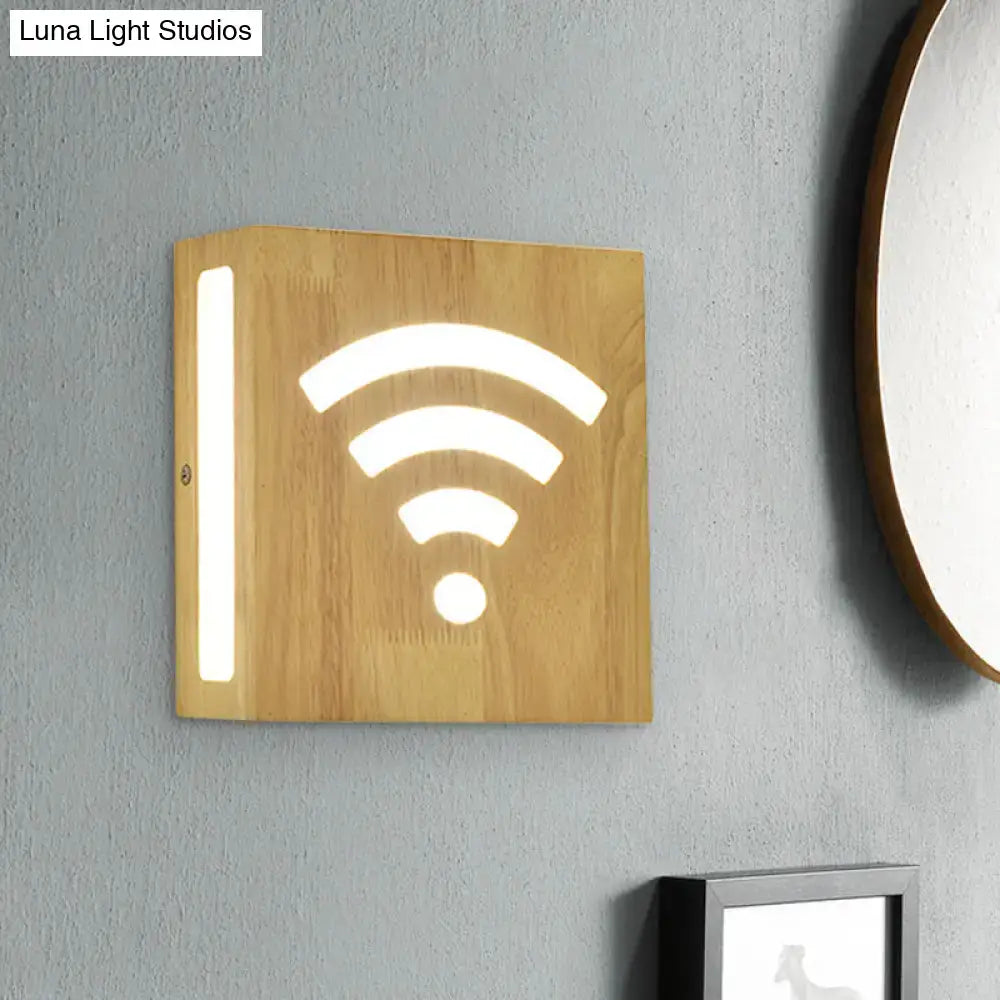 Modern tree pattern bamboo wall light bedroom direct wired electric