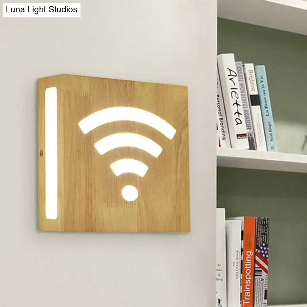Modern tree pattern bamboo wall light bedroom direct wired electric