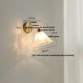 Modern turquoise blue glass wall sconce bedroom pull chain light