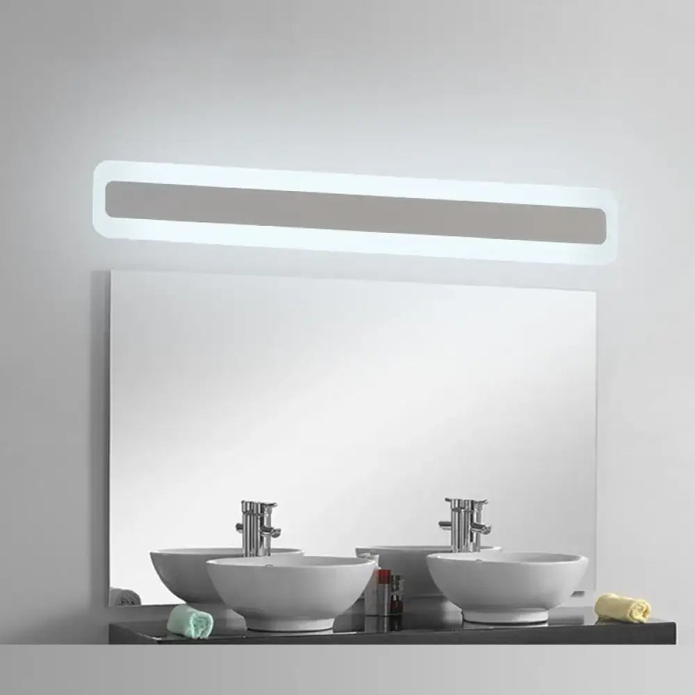 Modern ultrathin bar shaped white led wall sconce bedroom light