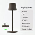 Modern usb rechargeable acrylic table lamp for bedroom and living room