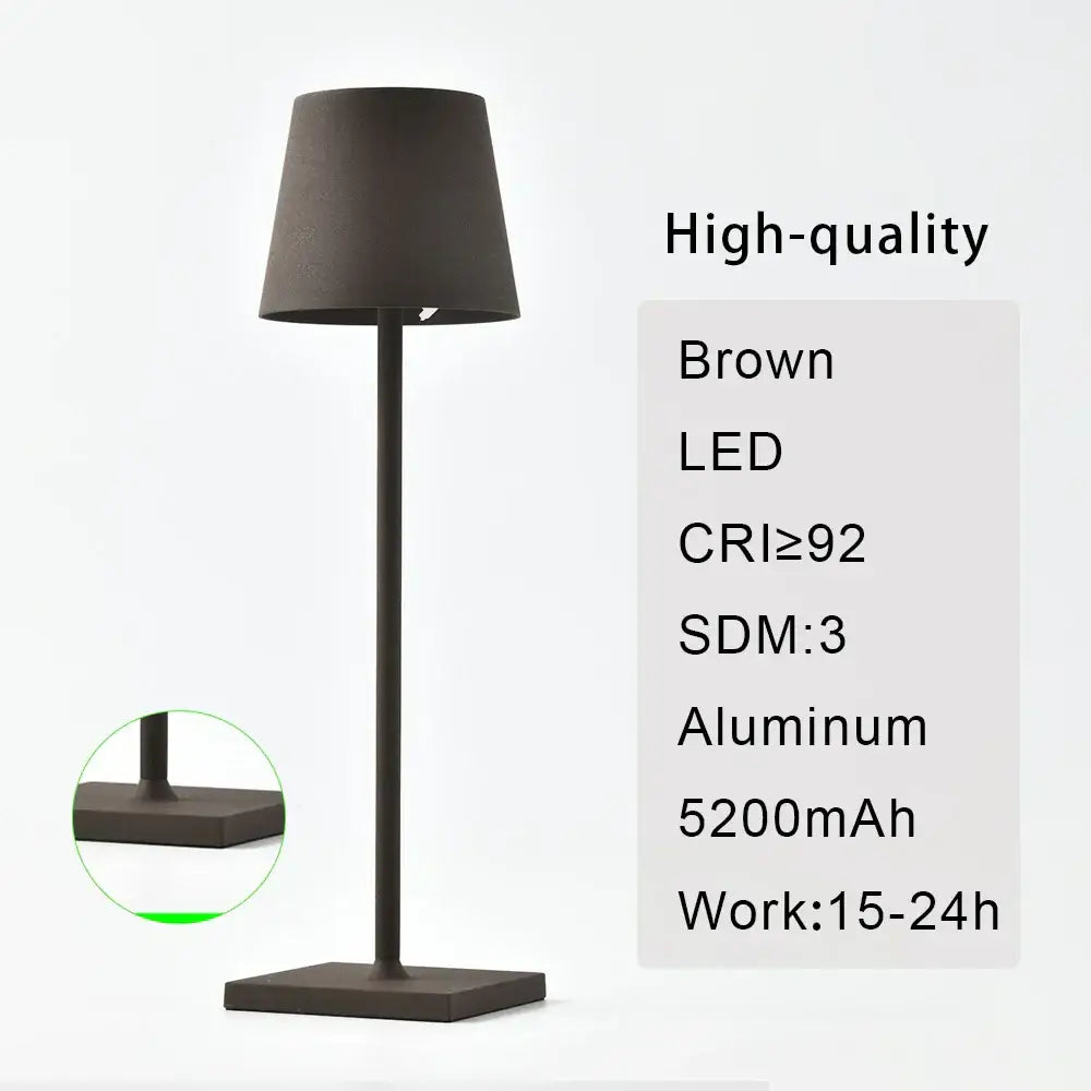 Modern usb rechargeable acrylic table lamp for bedroom and living room