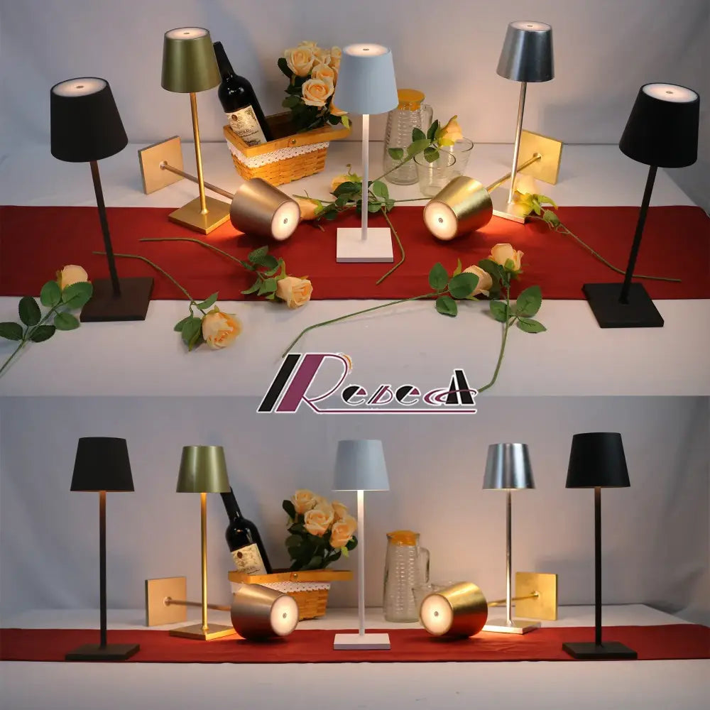 Modern usb rechargeable acrylic table lamp for bedroom and living room