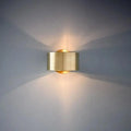 Modern black & gold wall lamp bedroom segmented sconce