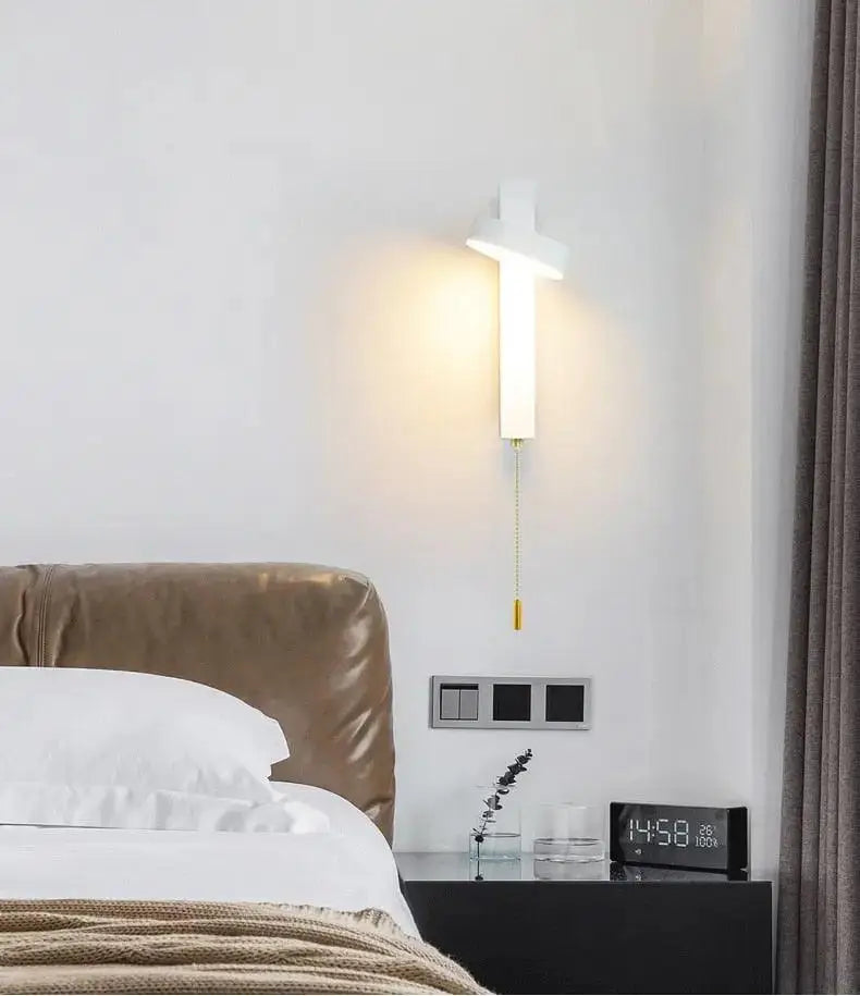 Modern gold minimalist wall sconces – bedroom adjustable light