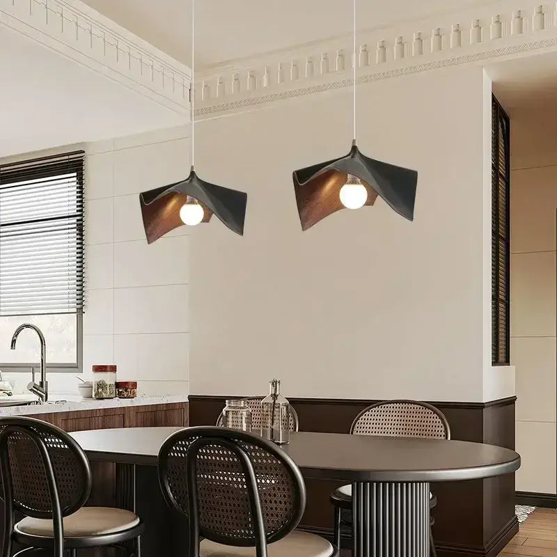 DecorBites™ Black Resin LED Chandelier Pendant Light for Living Room and Bedroom