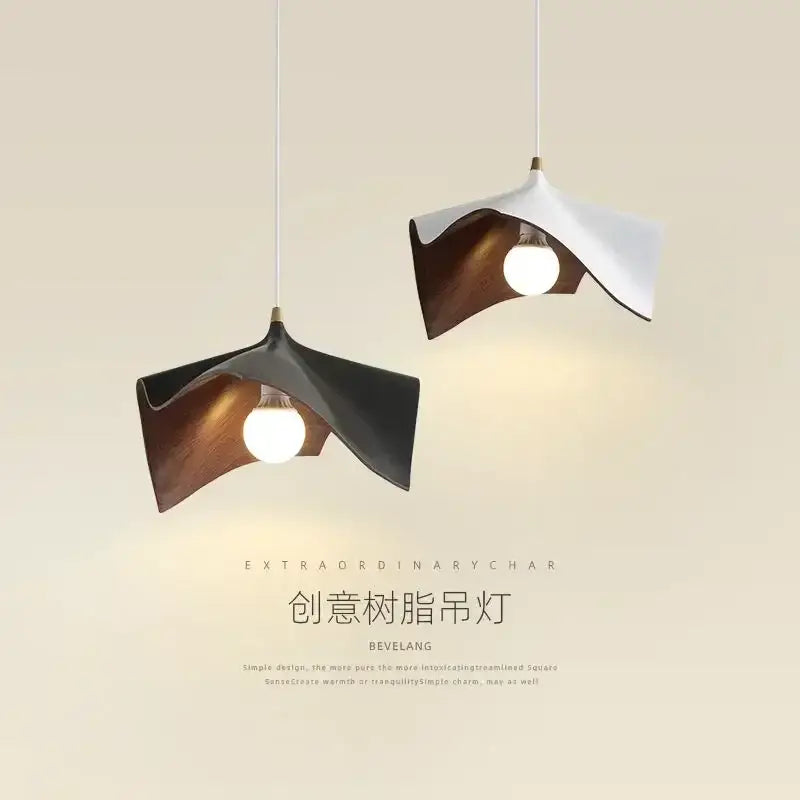 DecorBites™ Black Resin LED Chandelier Pendant Light for Living Room and Bedroom