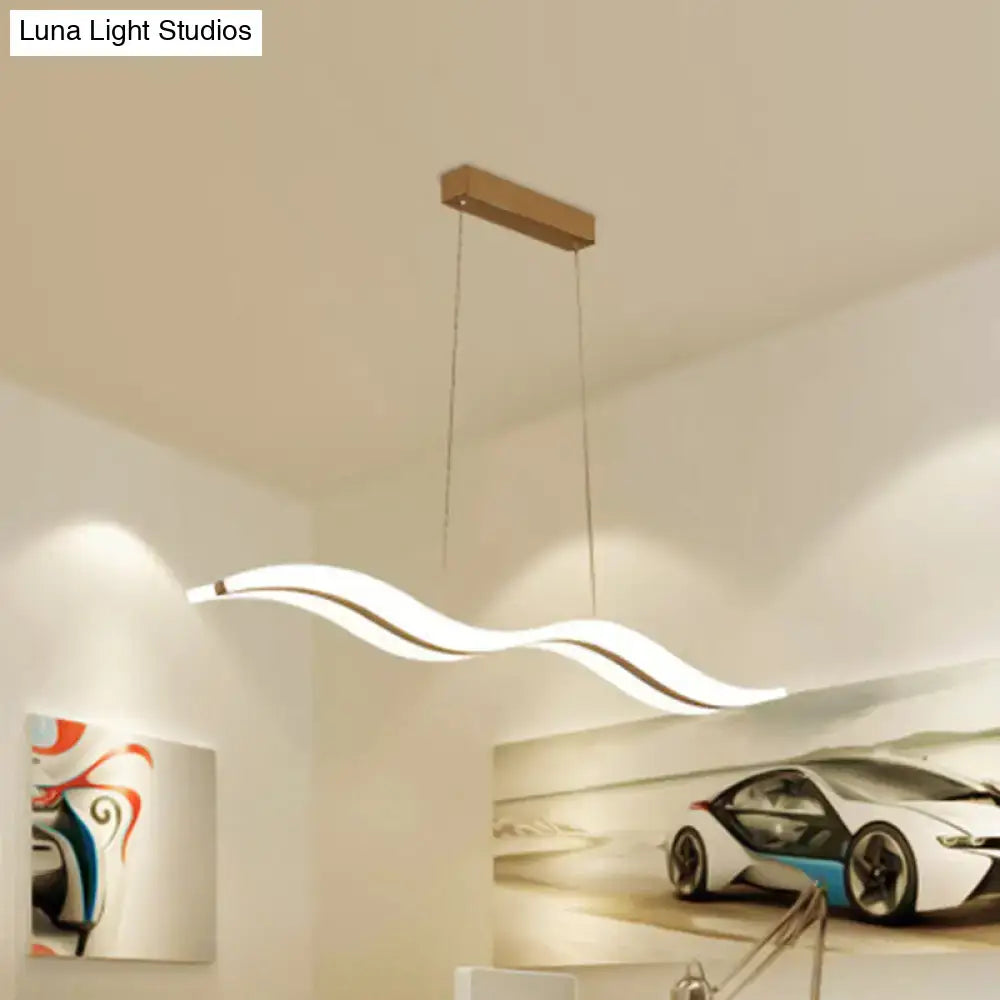 DecorBites™ Sleek Acrylic LED Pendant Light Fixture - Island Lighting for Chic Dining Ambiance
