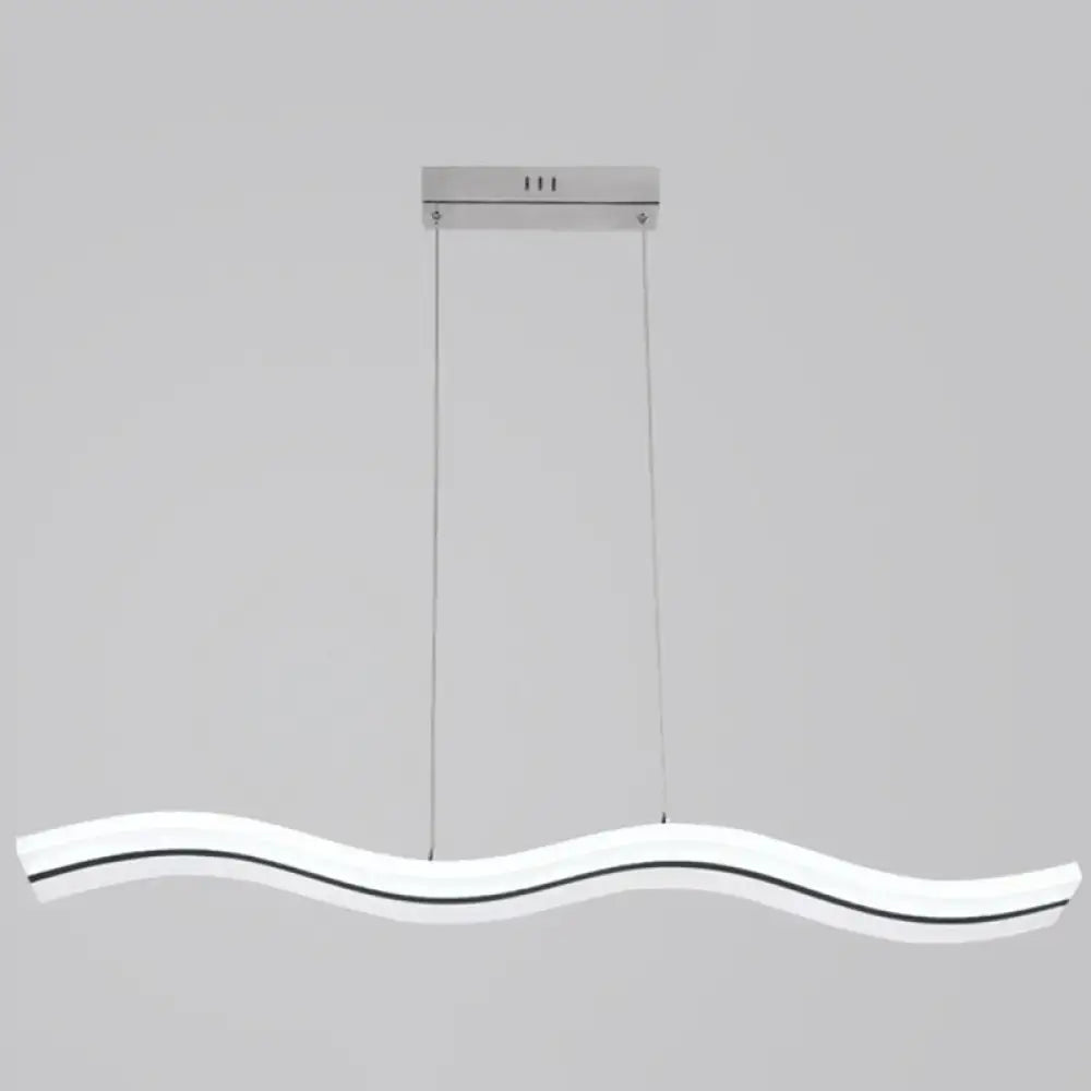 DecorBites™ Sleek Acrylic LED Pendant Light Fixture - Island Lighting for Chic Dining Ambiance