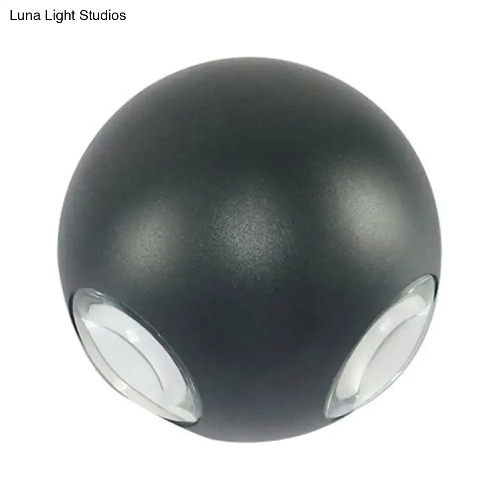 Modern white 4 light dome wall sconce bedroom 110v-120v lamp