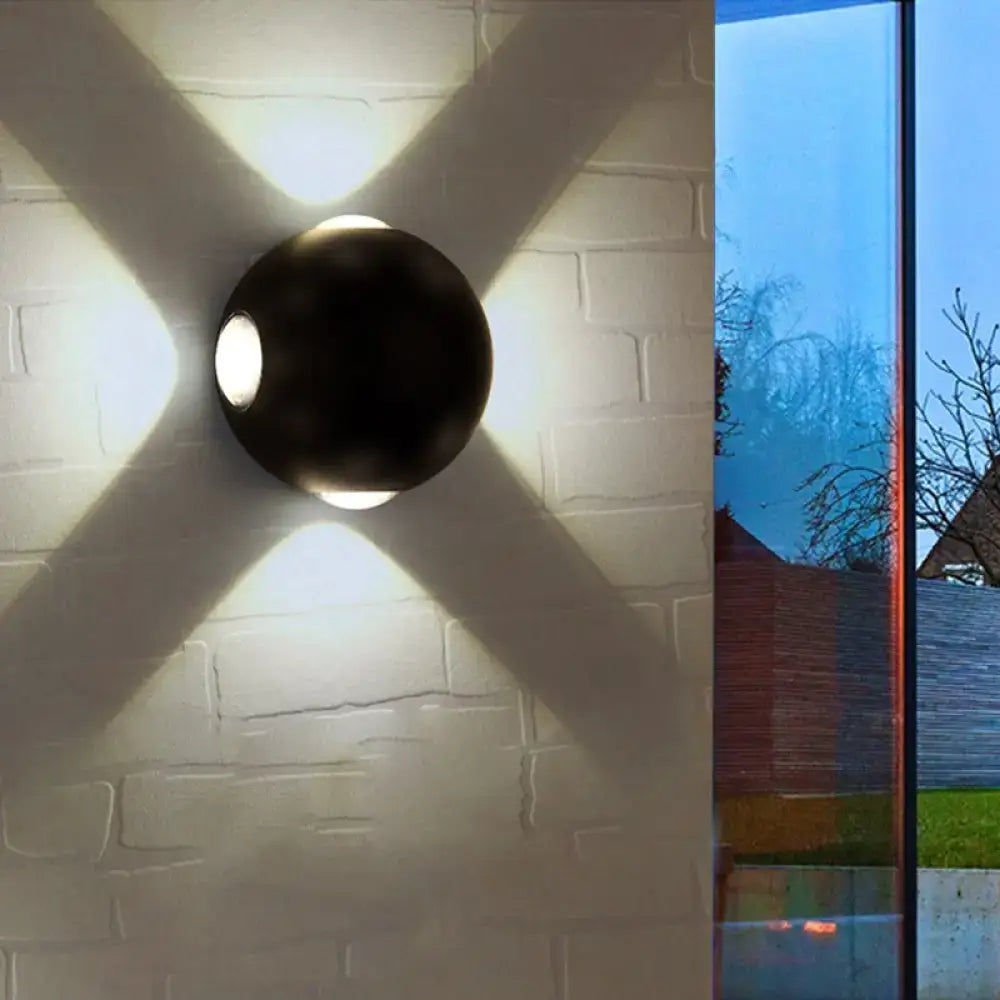 Modern white 4 light dome wall sconce bedroom 110v-120v lamp
