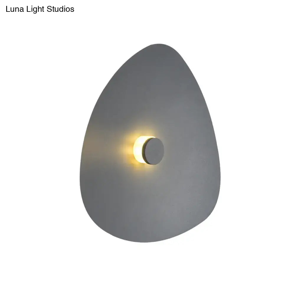 Modern white acrylic flaky sconce light bedroom wall fixture